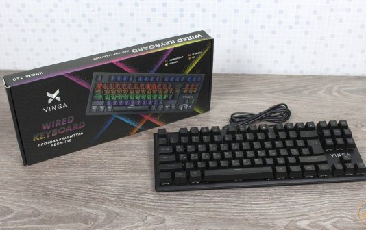 Огляд Vinga KBGM-110: мінімалістична TKL-клавіатура за ціною мембранки
