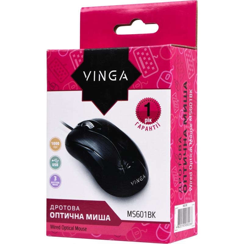 Мышка Vinga MS601BK
