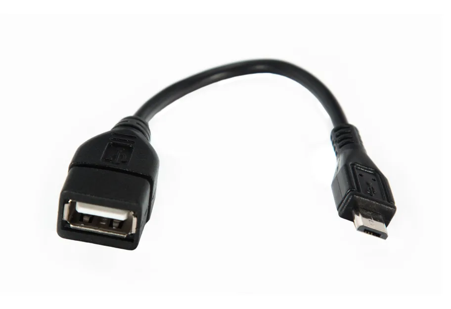 Adapter OTG USB 2.0 AF to Micro 5P 0.1m Vinga (CB010BK)