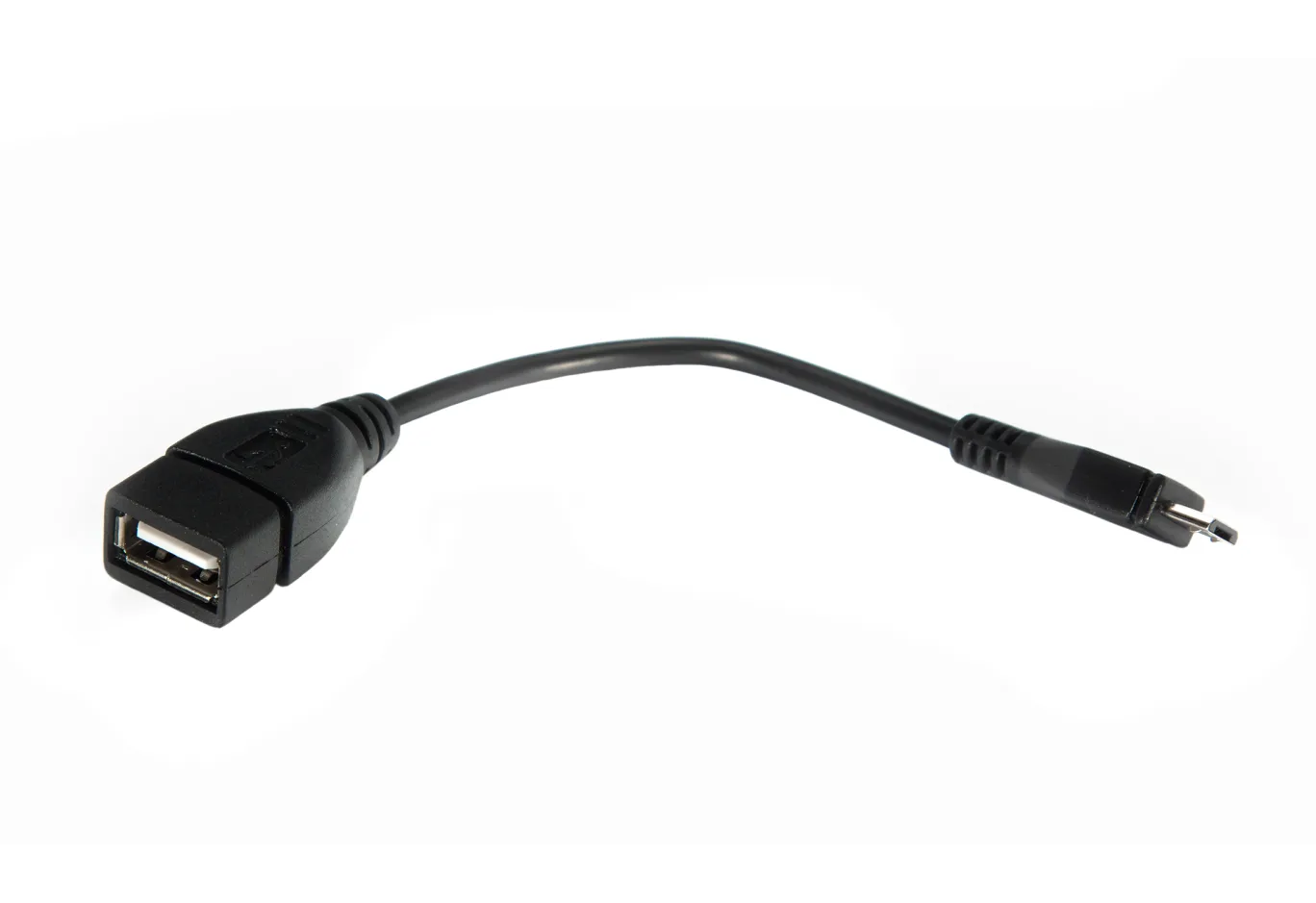 Adapter OTG USB 2.0 AF to Micro 5P 0.1m Vinga (CB010BK)