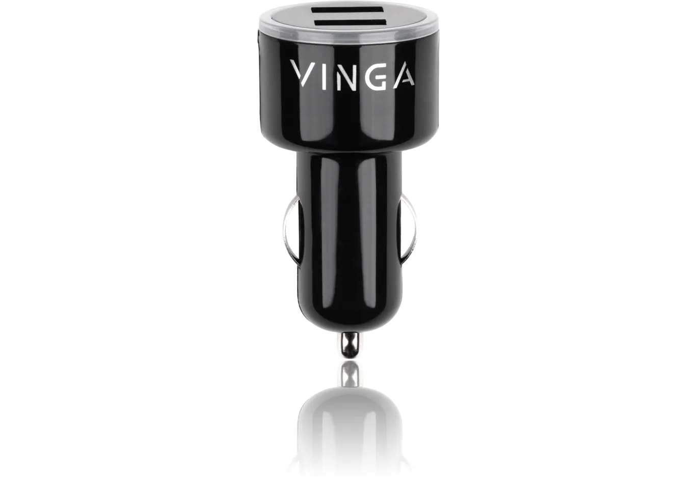 Зарядний пристрій Vinga CB 333 USB*2ports 2.1A (APA0333BK)