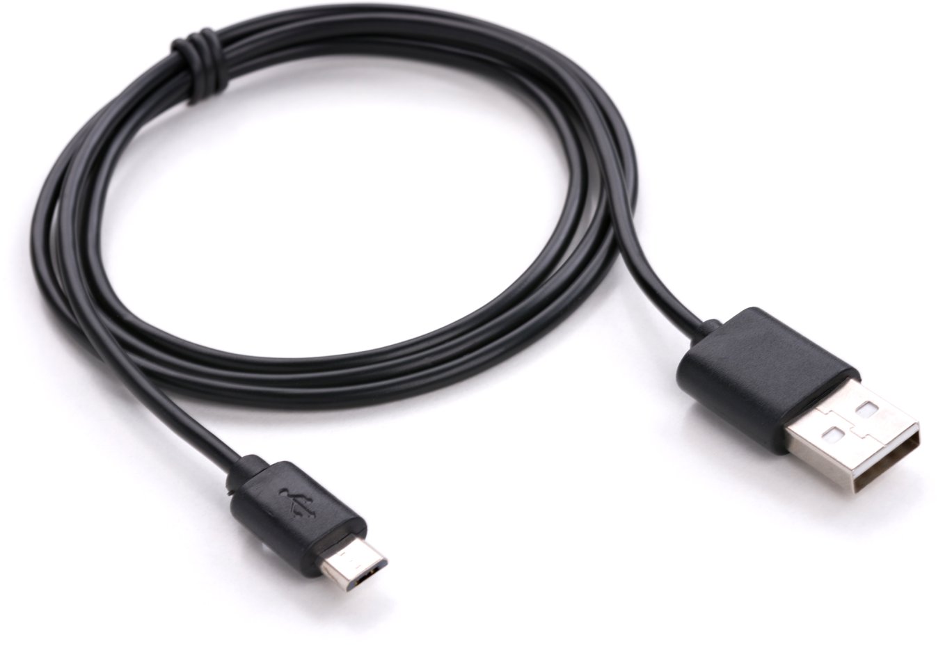 Data cable USB 2.0 AM to Micro 5P 1.0m Rainbow M Black Vinga (CUM0100BK)
