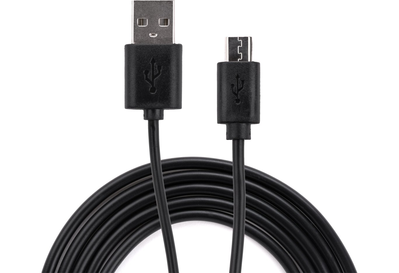 Data cable USB 2.0 AM to Micro 5P 1.0m Rainbow M Black Vinga (CUM0100BK)