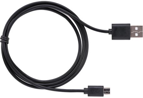 Дата кабель USB 2.0 AM to Micro 5P 1.0m Rainbow M Black Vinga (CUM0100BK)