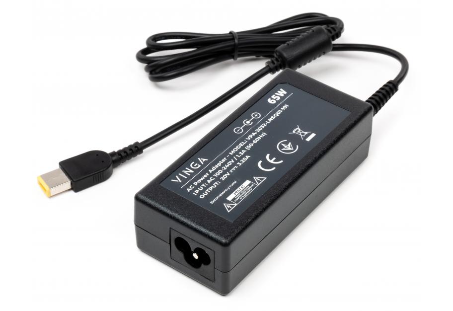 Laptop power supply Vinga Lenovo 65W 20V 3.25А square with pin (VPA-2032-LNSQ01-101)