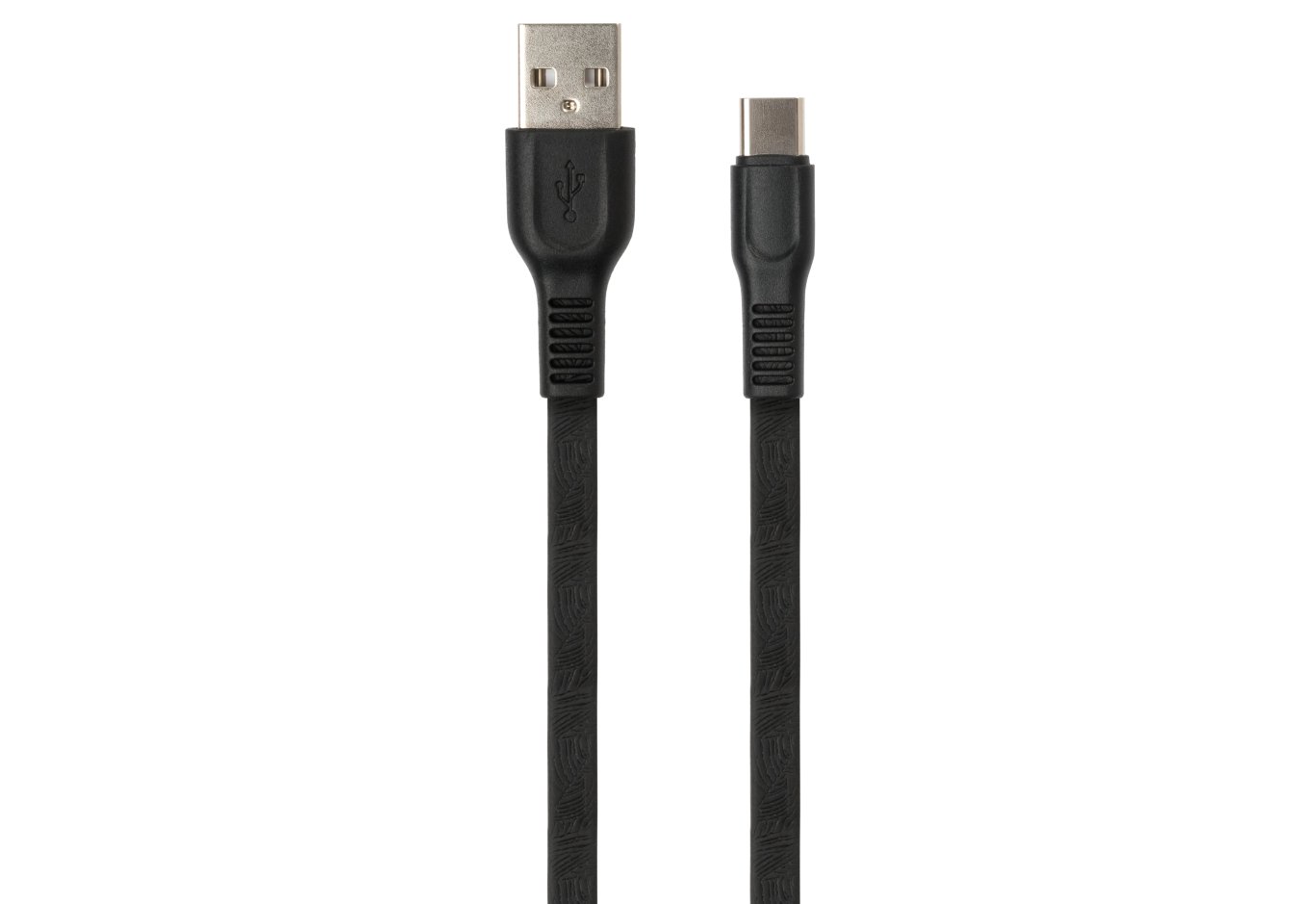 Дата кабель USB 2.0 AM to USB-C 1.0m flat art TPE back Vinga (VCPDCTCFTPE1BK)