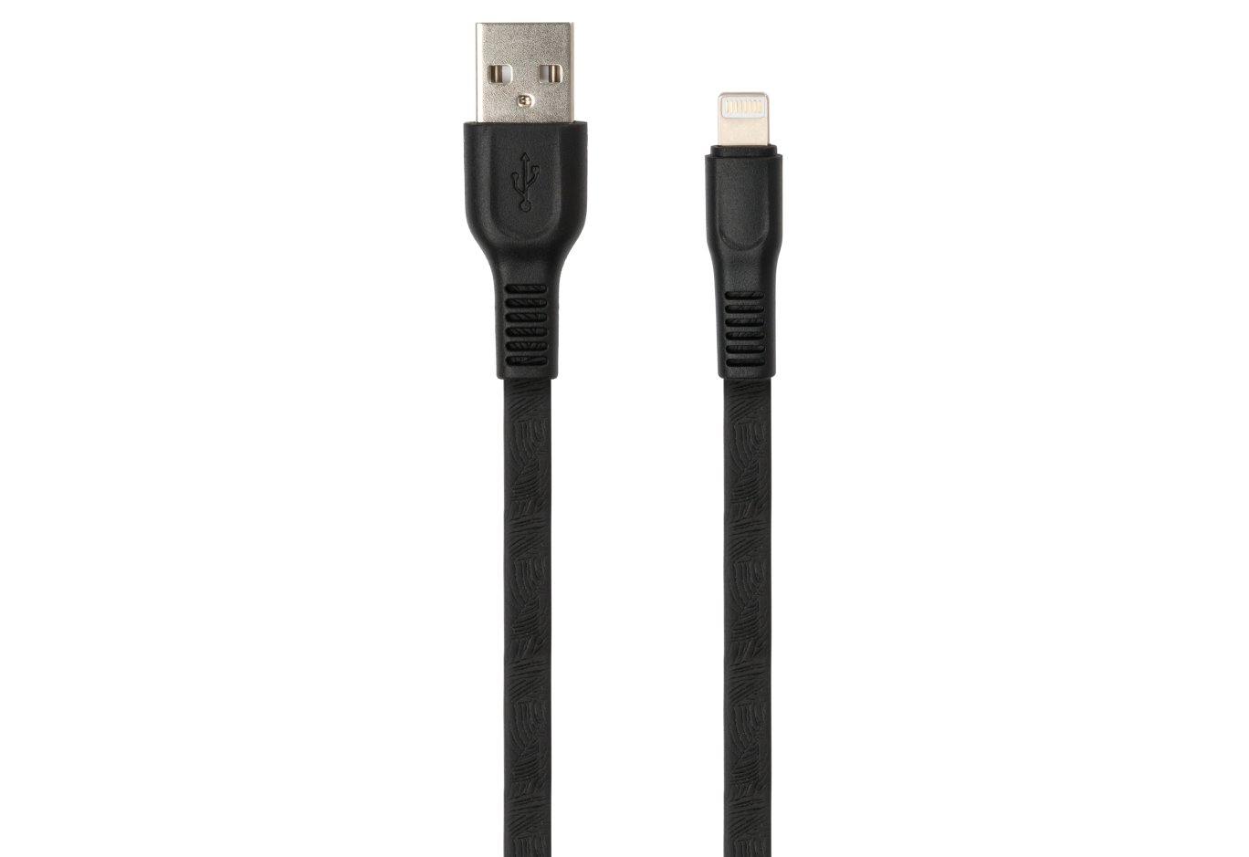 Дата кабель USB 2.0 AM to Lightning 1.0m flat art TPE back Vinga (VCPDCLFTPE1BK)