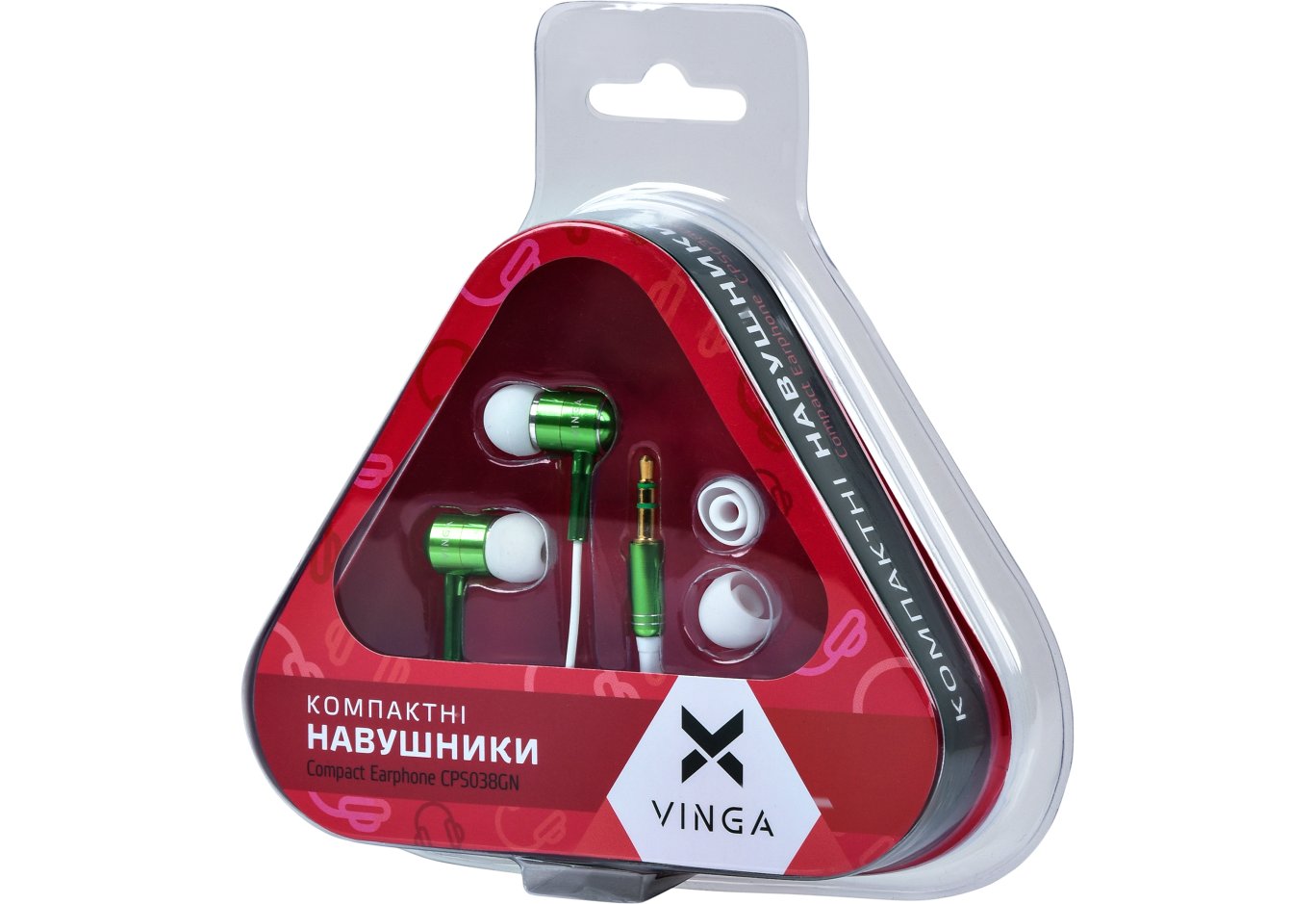 Навушники Vinga CPS038 Green (CPS038GN)