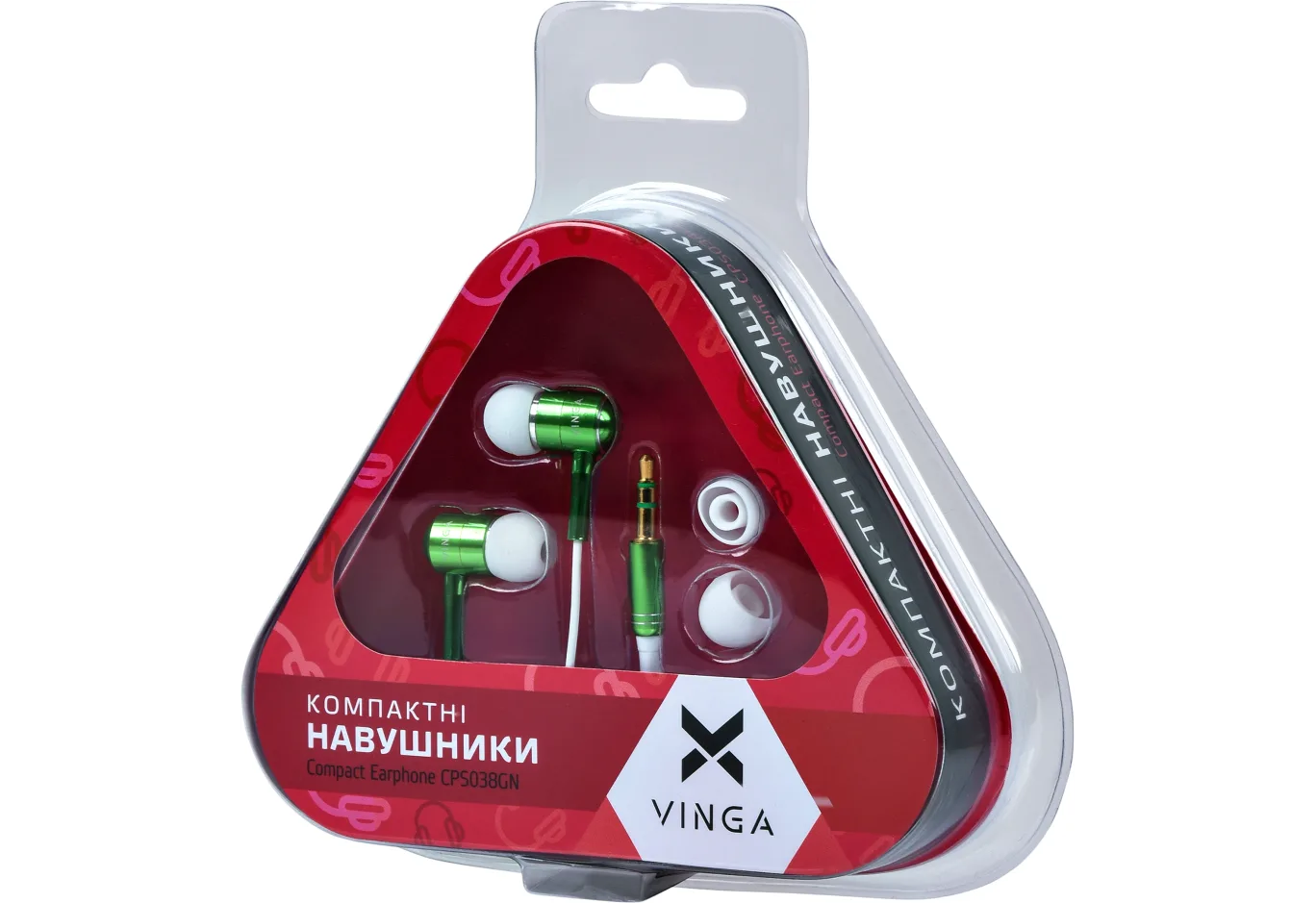 Навушники Vinga CPS038 Green (CPS038GN)