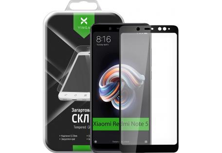 Скло захисне Vinga для Xiaomi Redmi Note 5 (Black) (VTPGS-RN5)