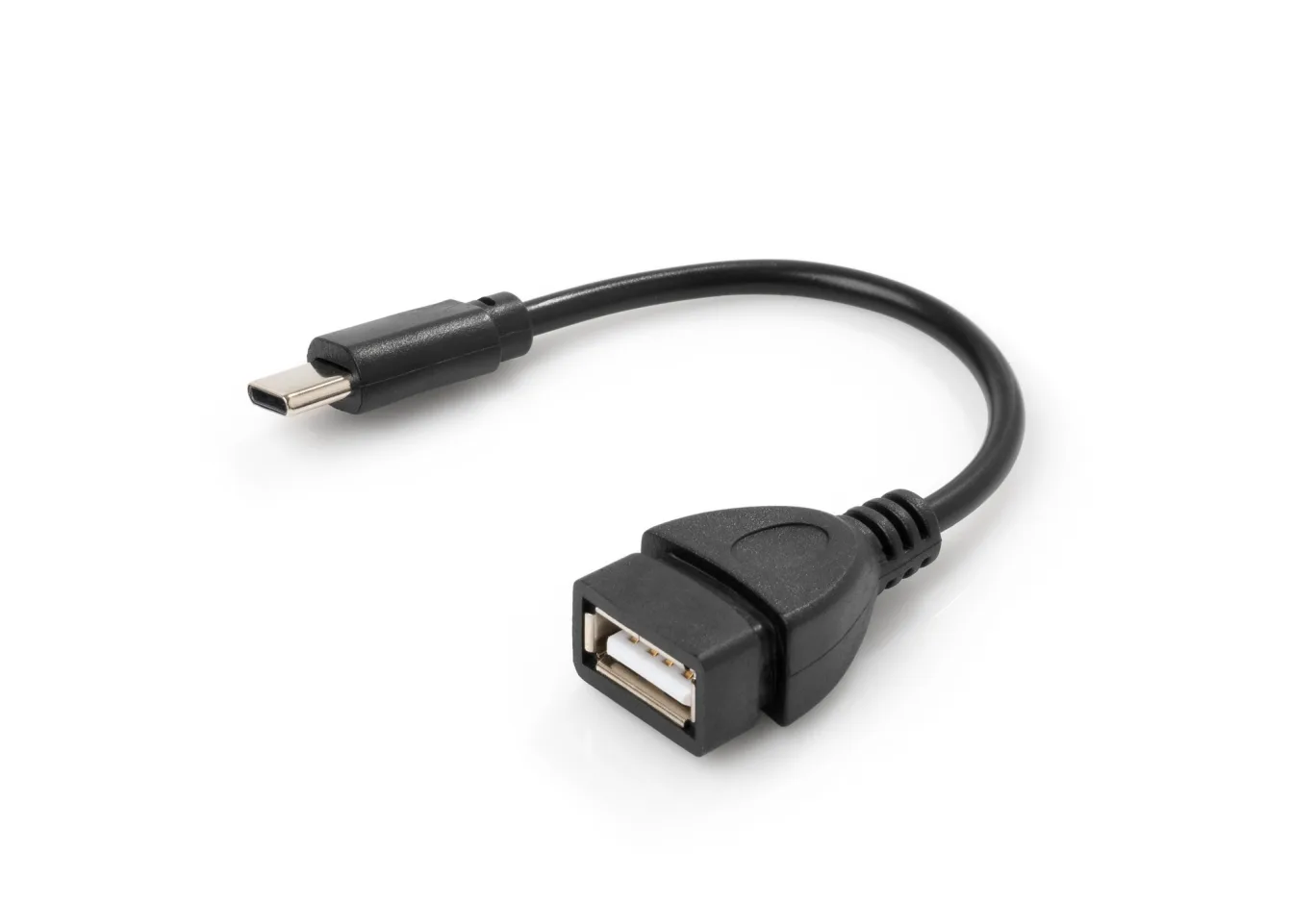 Adapter OTG USB 2.0 AF to USB-C 0.1m Vinga (VCPDCOTGTCBK)