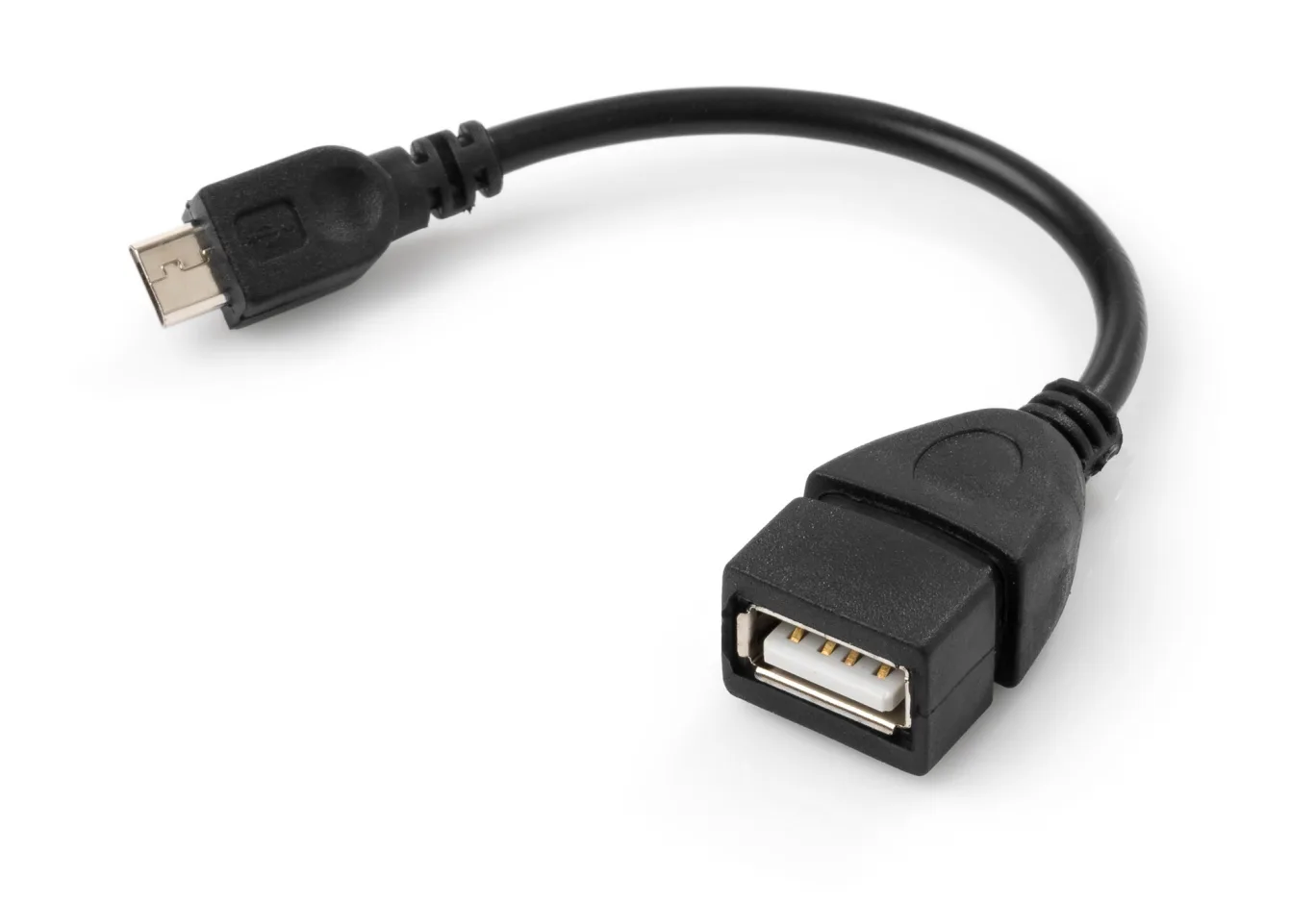 Adapter OTG USB 2.0 AF to Micro 5P 0.15m Vinga (VCPDCOTGMBK)