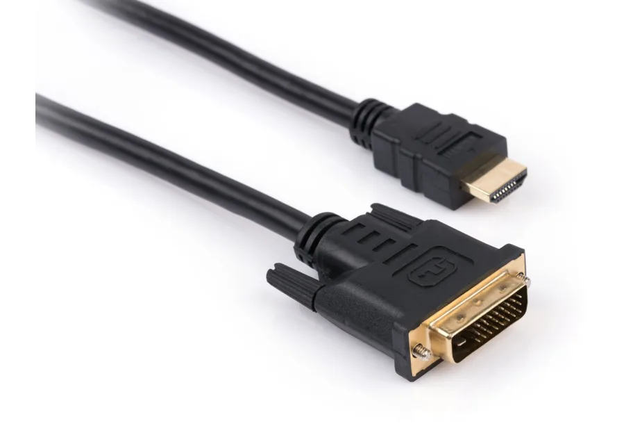 Multimedia cable HDMI M to DVI M 1.8m 24+1pin Vinga (VCPHDMIDVI1.8)