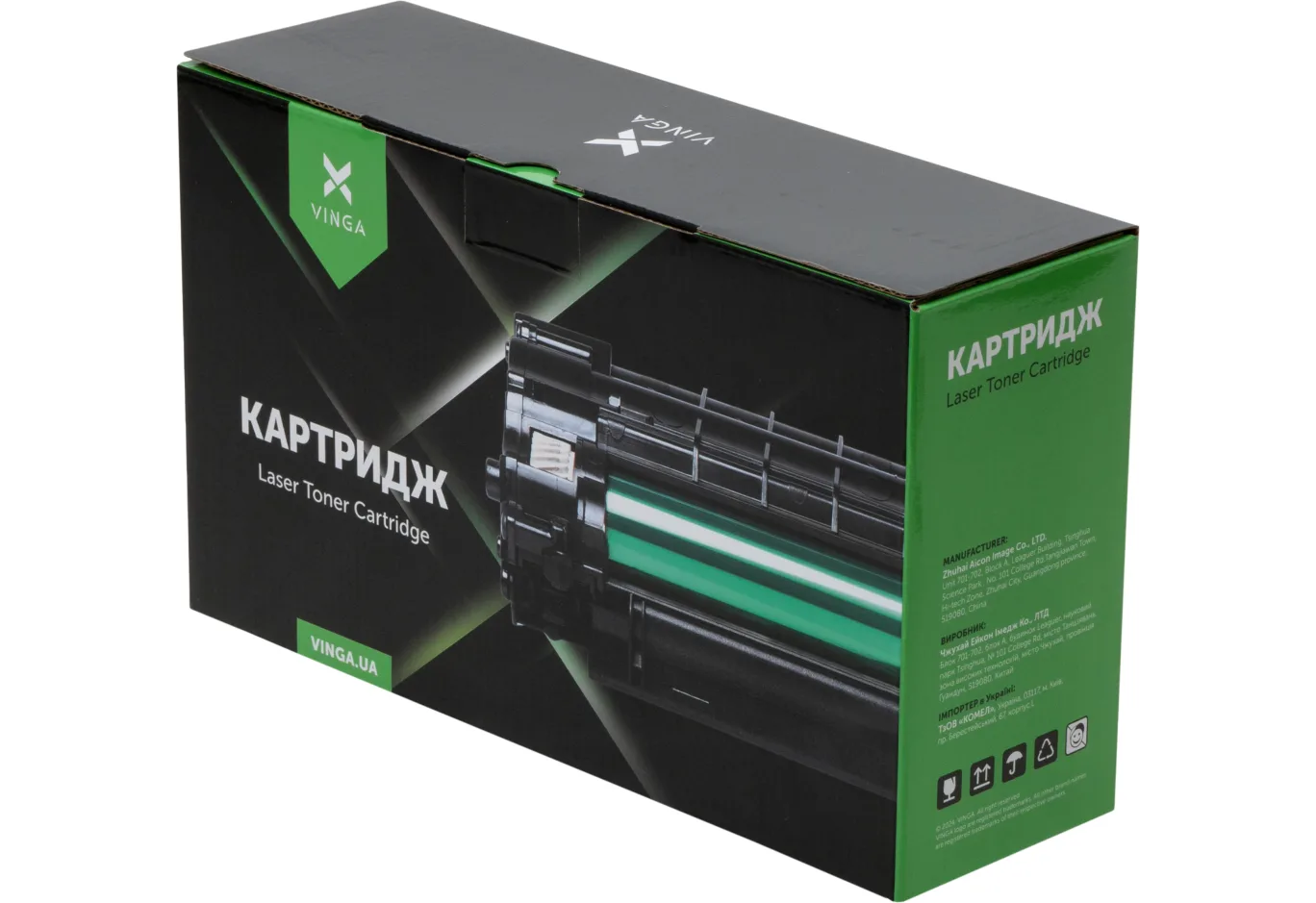 Тонер-картридж Vinga HP 117A(W2070A) Black 1K (V-L-HW2070A)