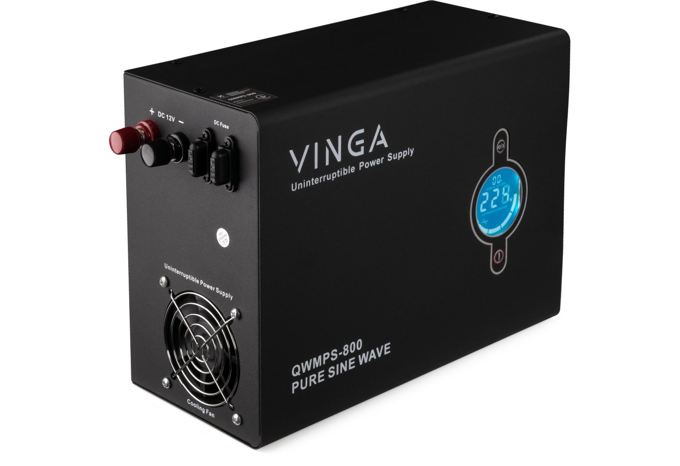 Пристрій безперебійного живлення Vinga QWMPS-800 800VA LCD (QWMPS-800)
