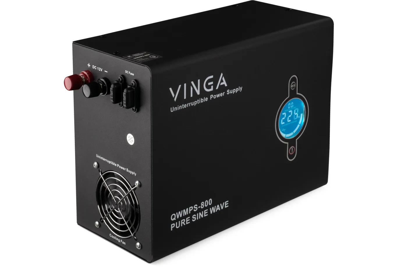 Пристрій безперебійного живлення Vinga QWMPS-800 800VA LCD (QWMPS-800)
