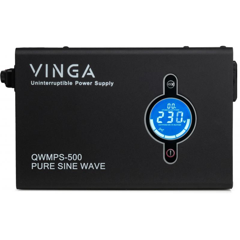 Источник бесперебойного питания Vinga QWMPS-500 500VA LCD (QWMPS-500)