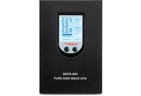 Пристрій безперебійного живлення Vinga QDPS-800 800VA LCD (QDPS-800)