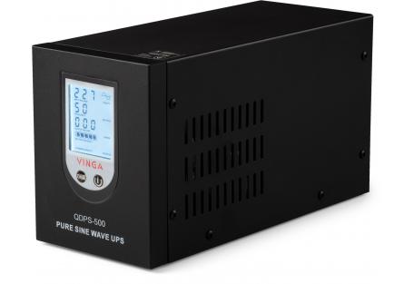 Пристрій безперебійного живлення Vinga QDPS-500, 500VA LCD (QDPS-500)