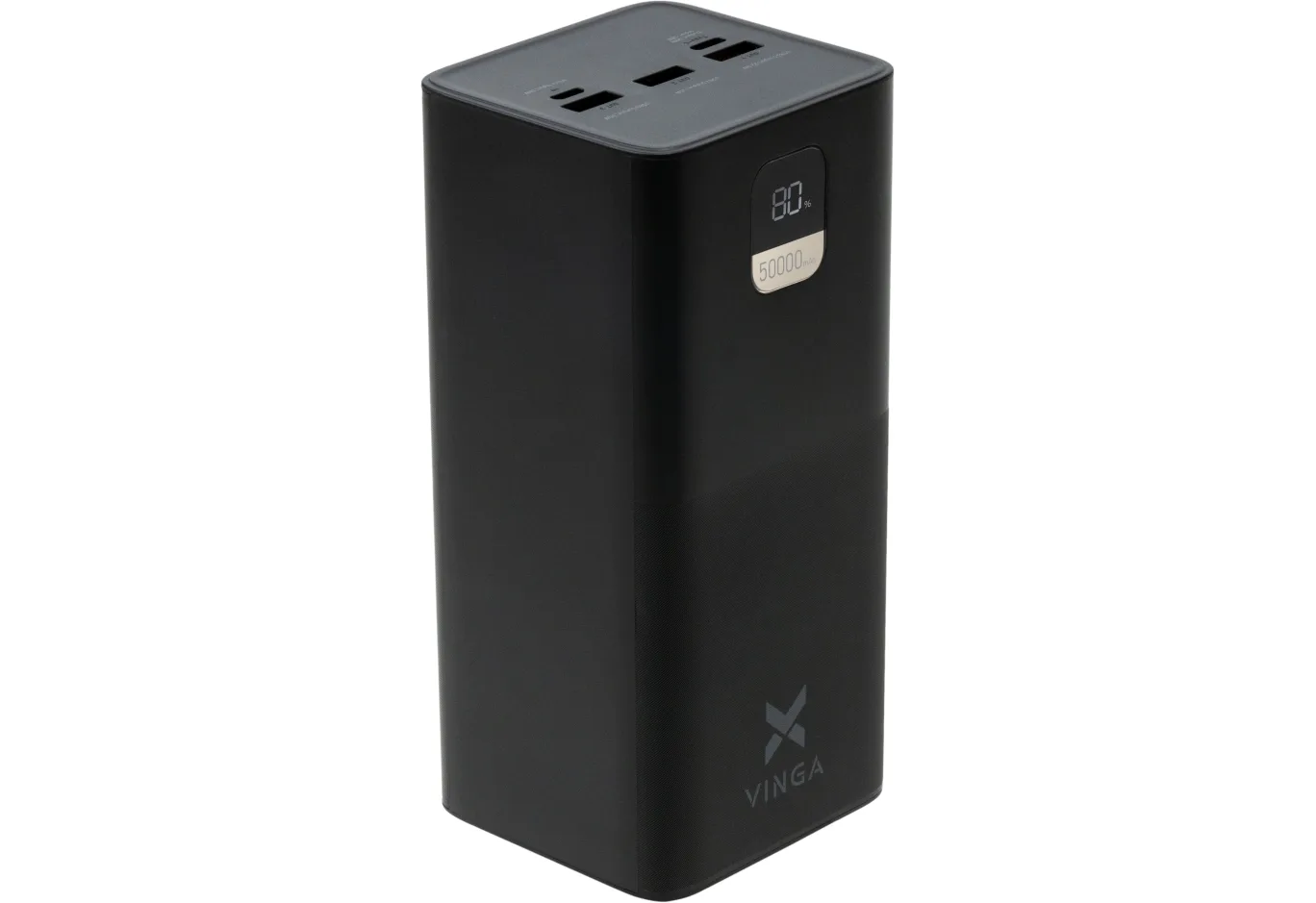 Universal Battery Vinga 50000 mAh 22.5W Display Black (VPBB5022)