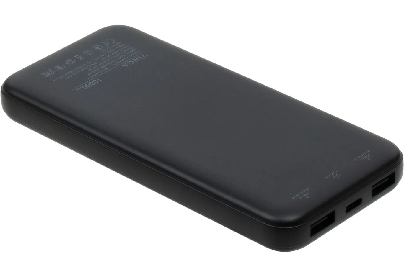 Universal Battery Vinga 10000 mAh 10W Black (VPBB10)
