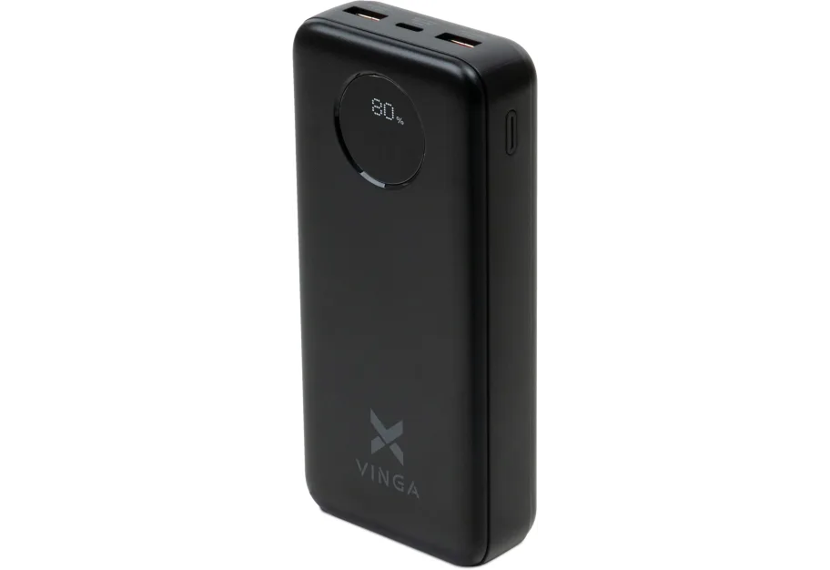 Universal Battery Vinga 20000 mAh 22.5W Display Black (VPBB2022)