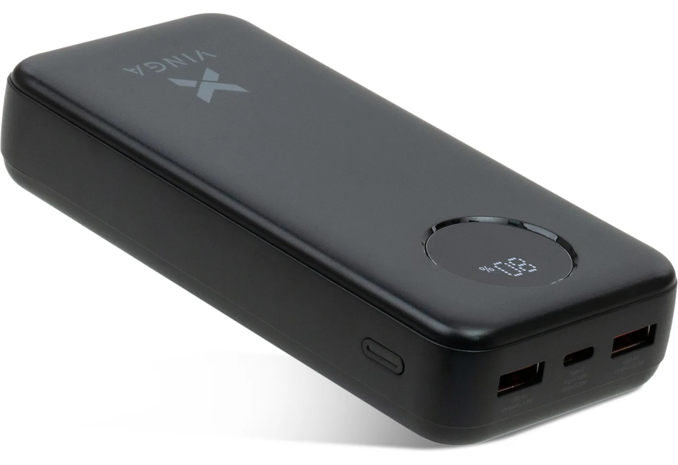 Universal Battery Vinga 20000 mAh 22.5W Display Black (VPBB2022)