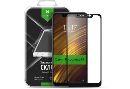 Скло захисне Vinga для Xiaomi Pocophone F1 Black (VTPGS-XPF1B)