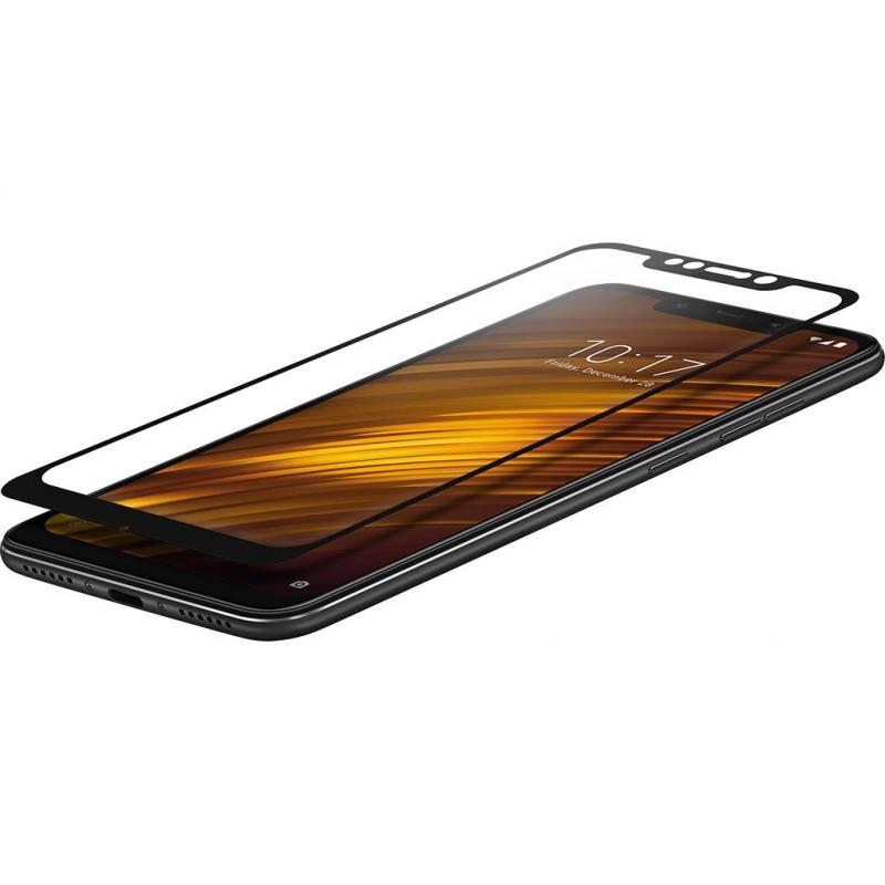 Скло захисне Vinga для Xiaomi Pocophone F1 Black (VTPGS-XPF1B)