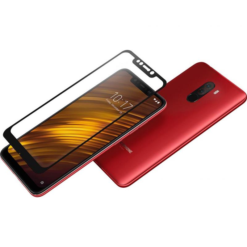 Скло захисне Vinga для Xiaomi Pocophone F1 Black (VTPGS-XPF1B)