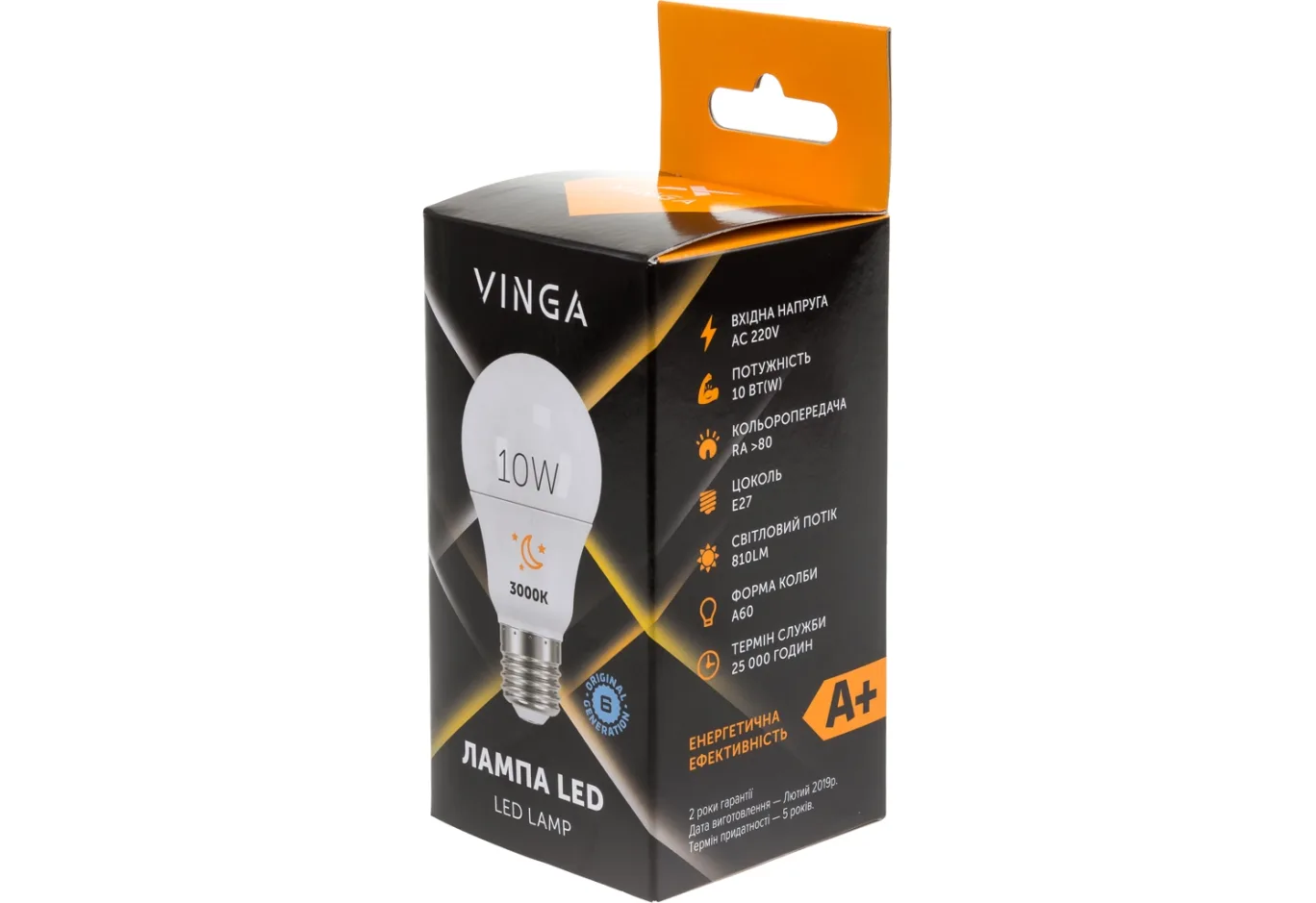 Лампочка Vinga VL-A60E27-103L