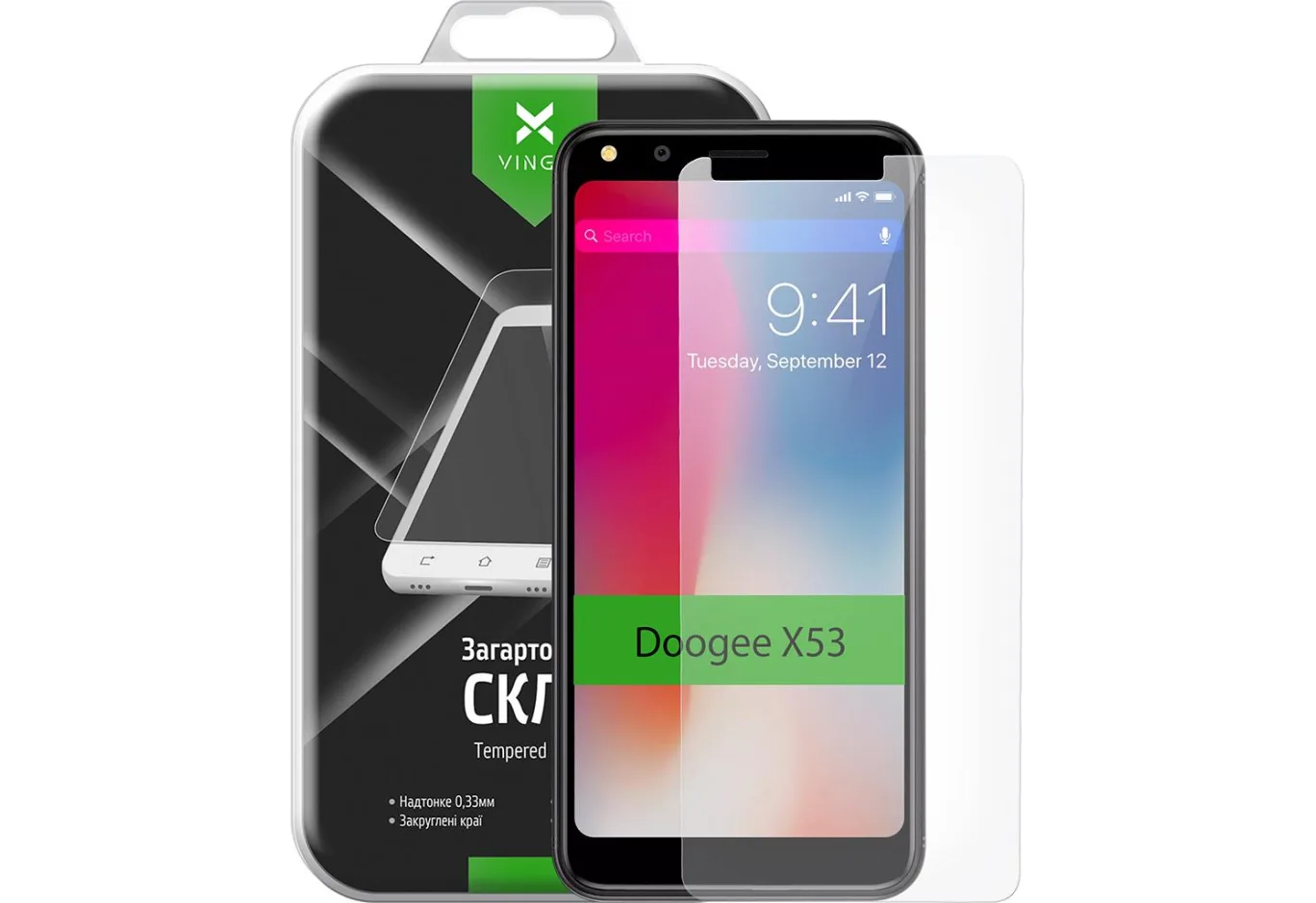Protective glass Vinga для Doogee X53 (VTPGS-DX53)