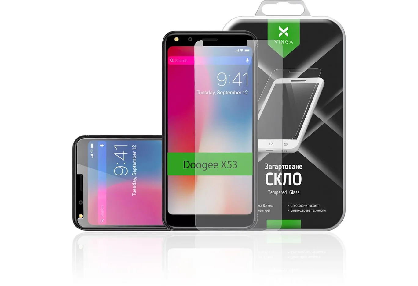 Protective glass Vinga для Doogee X53 (VTPGS-DX53)
