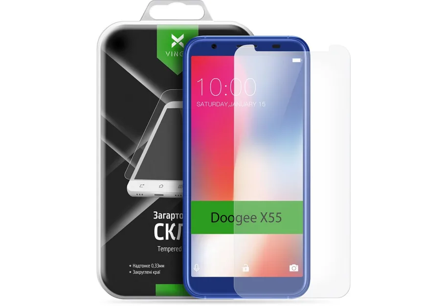 Protective glass Vinga для Doogee X55 (VTPGS-DX55)