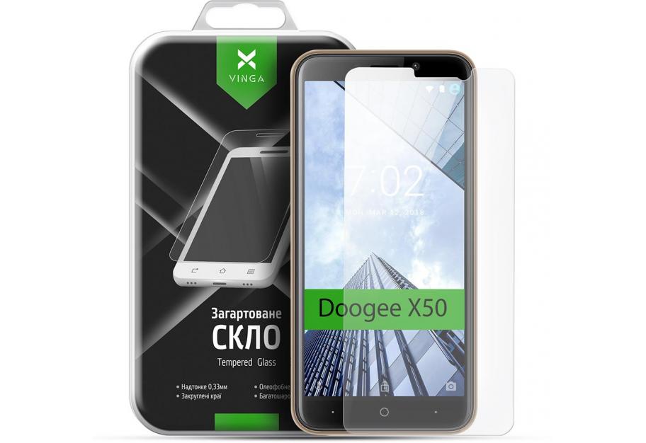 Protective glass Vinga для Doogee X50 (VTPGS-DX50L)