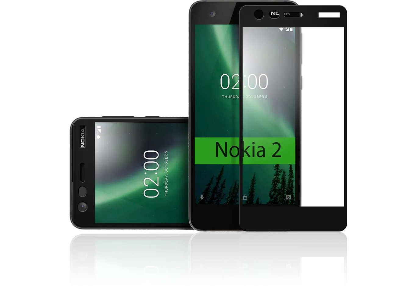 Скло захисне Vinga для Nokia 2 Black (VTPGS-N2B)