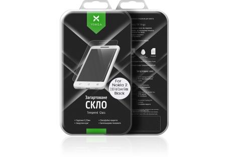 Скло захисне Vinga для Nokia 2 Black (VTPGS-N2B)