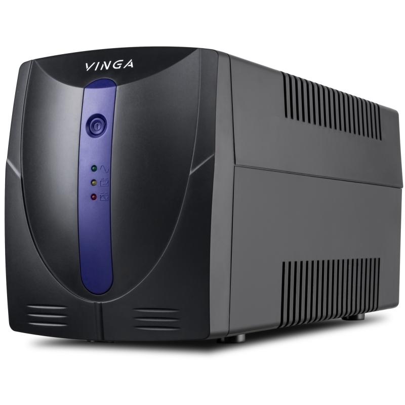 Источник бесперебойного питания Vinga LED 800VA plastic case (VPE-800P)