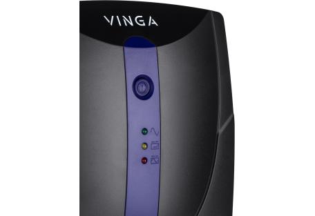 Пристрій безперебійного живлення Vinga LED 1200VA plastic case (VPE-1200P)