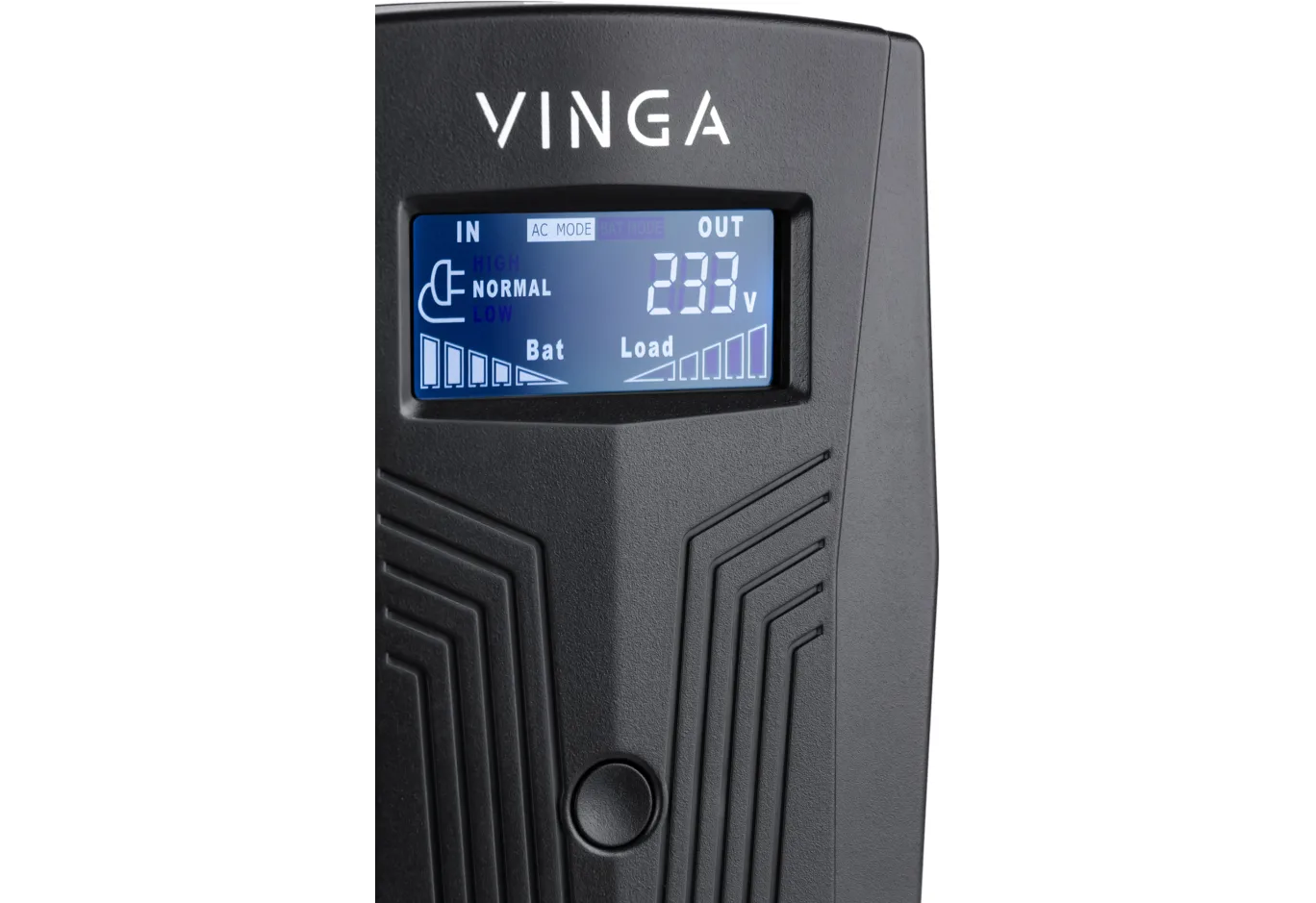 Пристрій безперебійного живлення Vinga LCD 1200VA plastic case (VPC-1200P)
