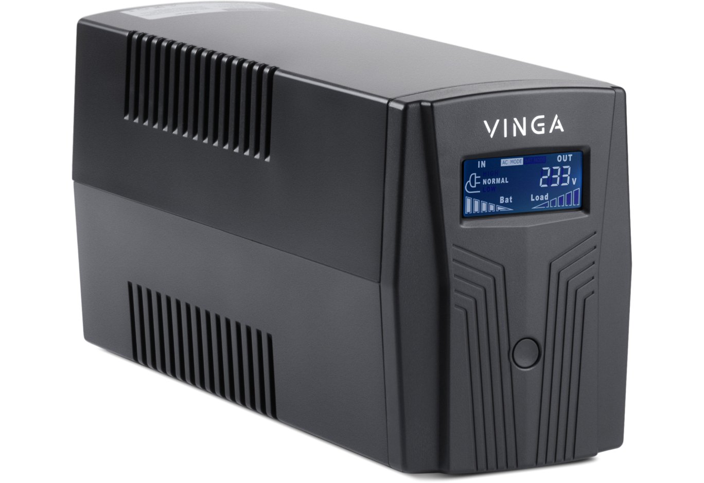 Пристрій безперебійного живлення Vinga LCD 600VA plastic case (VPC-600P)