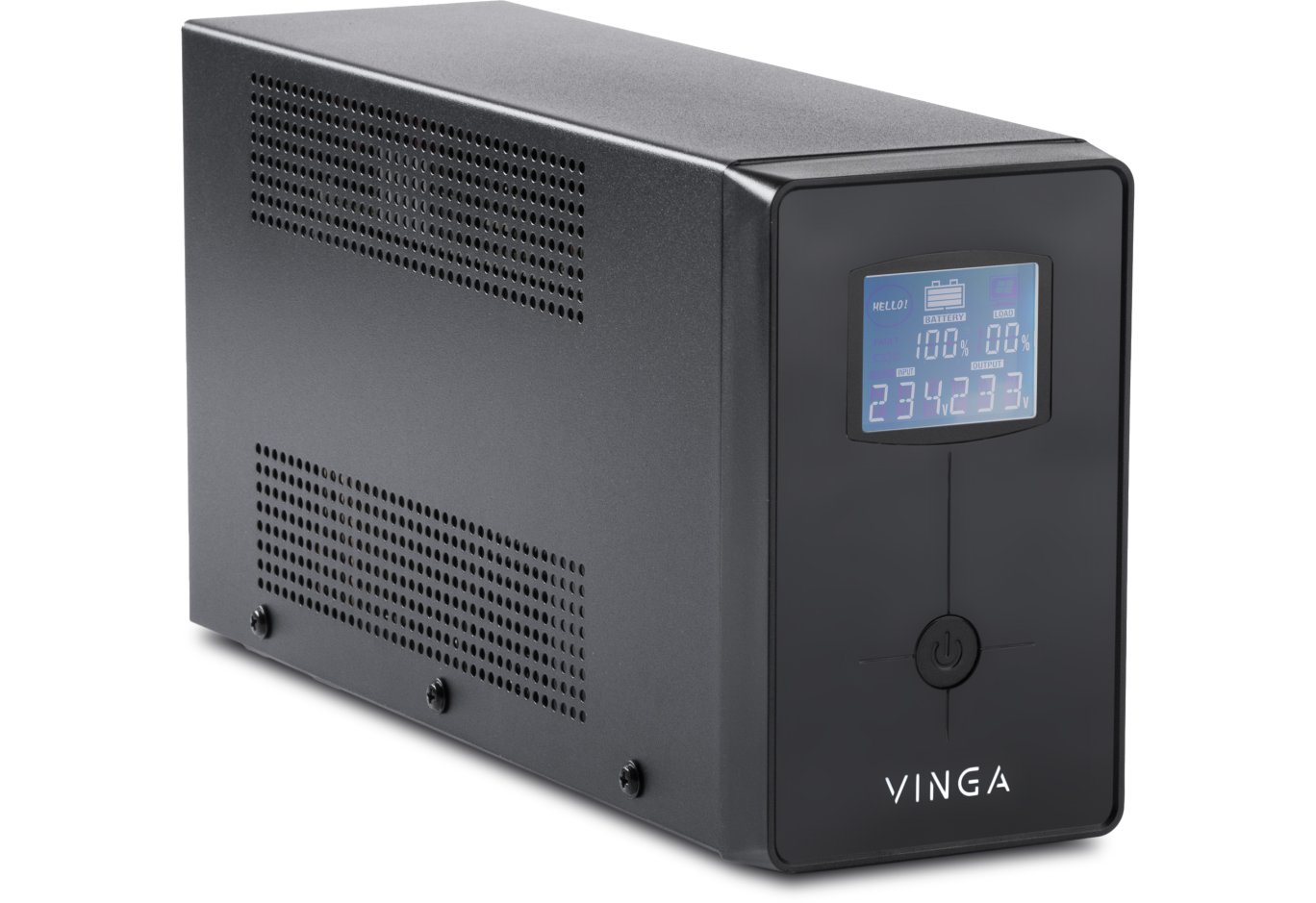 Пристрій безперебійного живлення Vinga LCD 600VA metal case (VPC-600M)