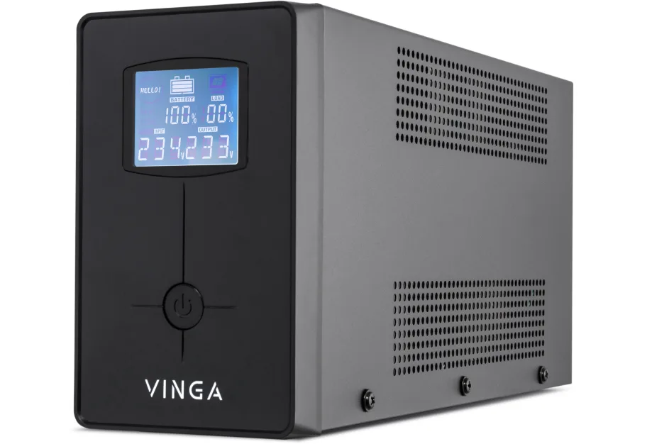 Uninterruptible Power Supply Vinga LCD 800VA metal case (VPC-800M)