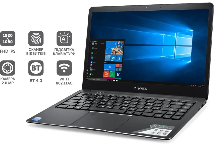 Laptop Vinga Iron S140 (S140-C40464BWP)