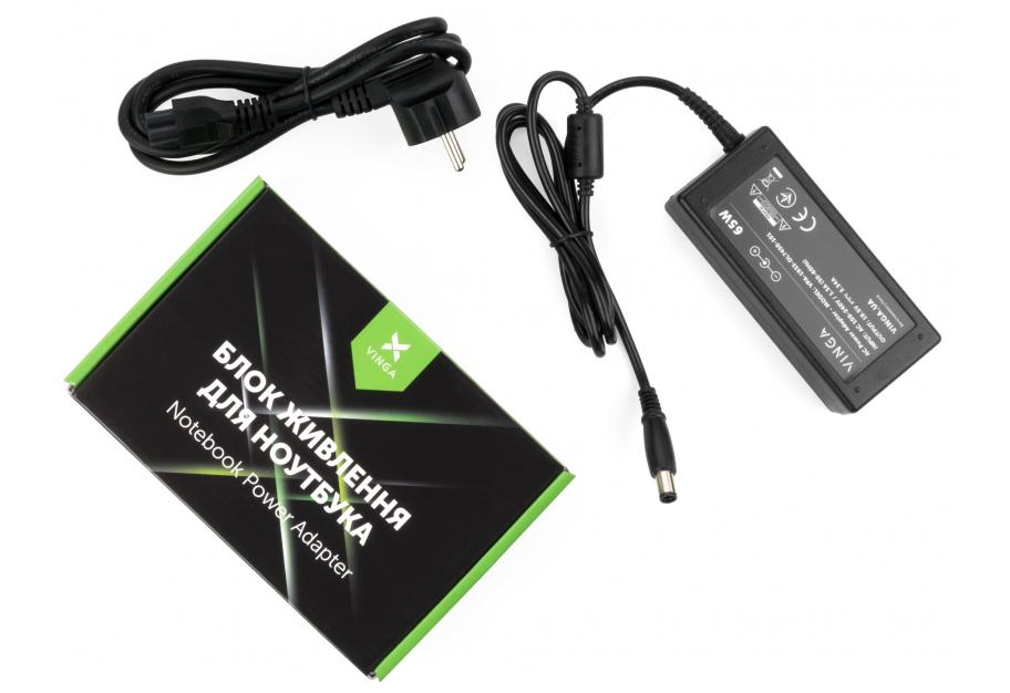 Laptop power supply Vinga DELL 65W 19.5V 3.34A 7.4*5.0 (VPA-1933-DL7450-101)