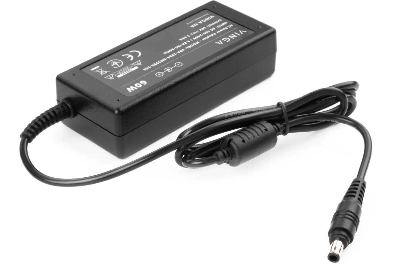 Laptop power supply Vinga Samsung 60W 19V 3.16А 5.5*3.0 (VPA-1934-SM5530-101)