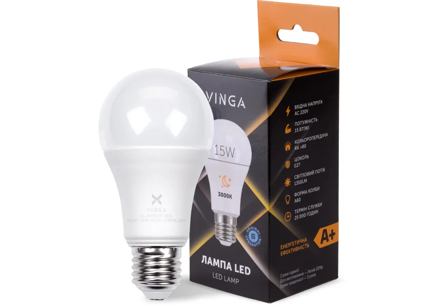 Лампочка Vinga VL-A60E27-153L