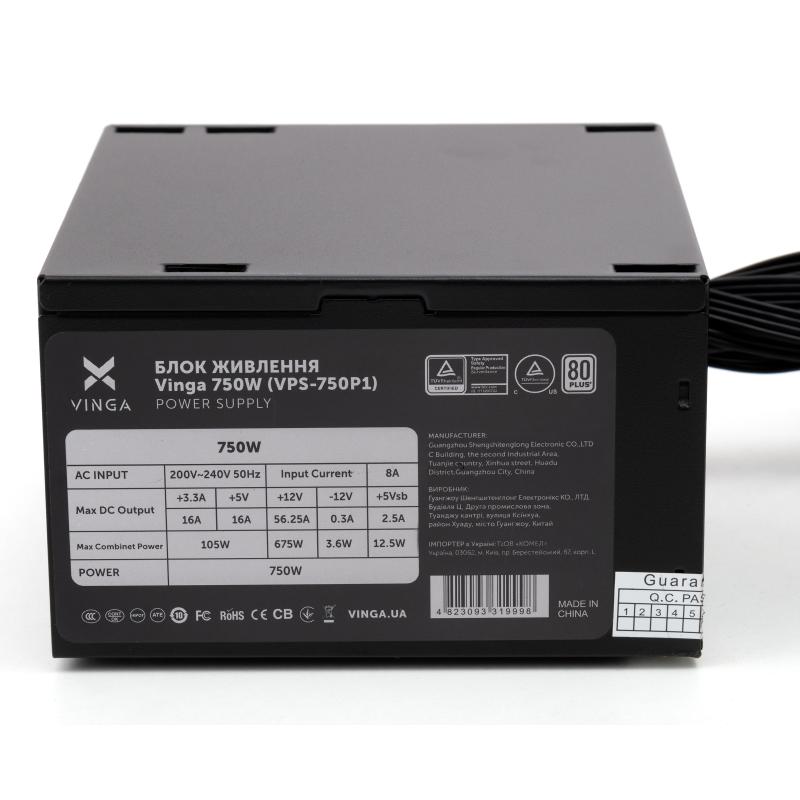 Блок живлення Vinga 750W (VPS-750P1)