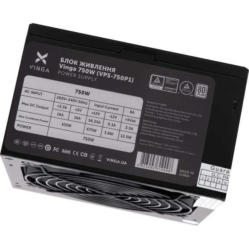 Блок живлення Vinga 750W (VPS-750P1)