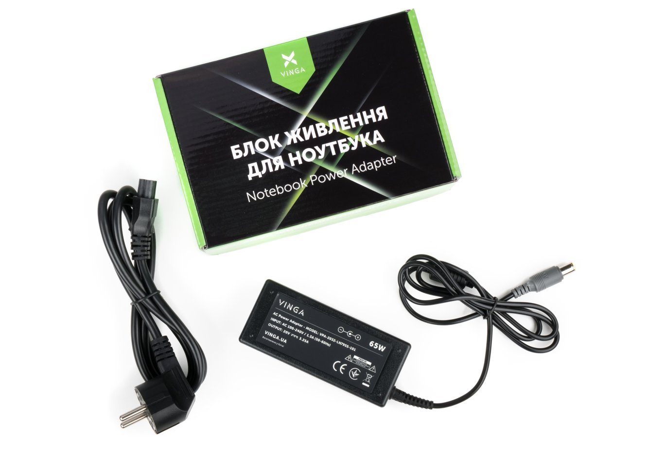 Блок живлення до ноутбуку Vinga Lenovo 65W 20V 3.25А 7.9*5.5 (VPA-2032-LN7955-101)